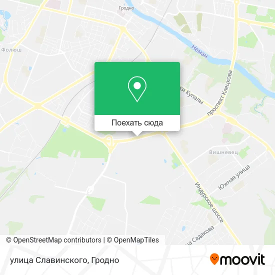 Карта улица Славинского