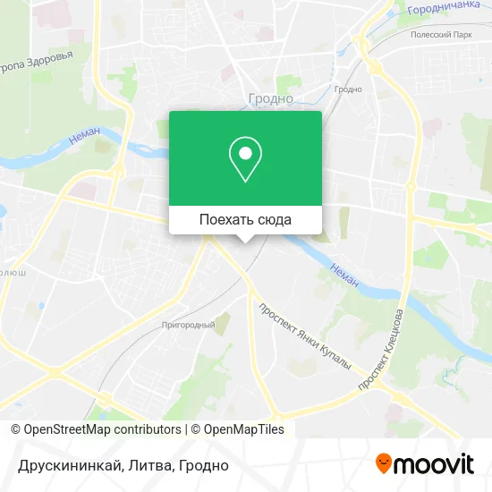 Карта Друскининкай, Литва