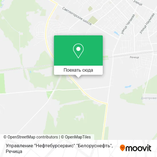 Карта Управление "Нефтебурсервис" "Белоруснефть"