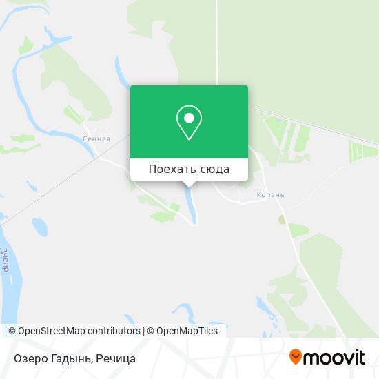 Карта Озеро Гадынь