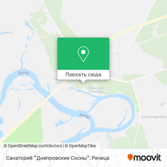 Карта Санаторий ""Днепровские Сосны""