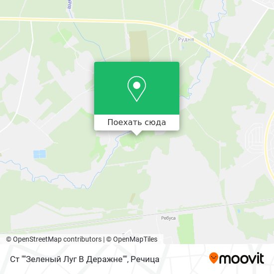 Карта Ст ""Зеленый Луг В Деражне""