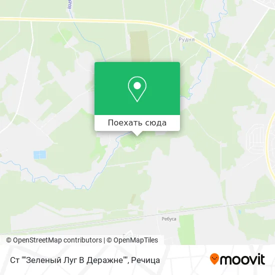 Карта Ст ""Зеленый Луг В Деражне""
