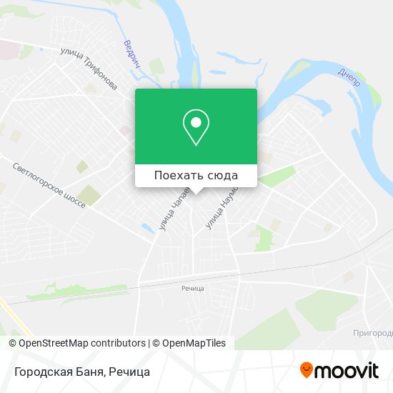 Карта Городская Баня