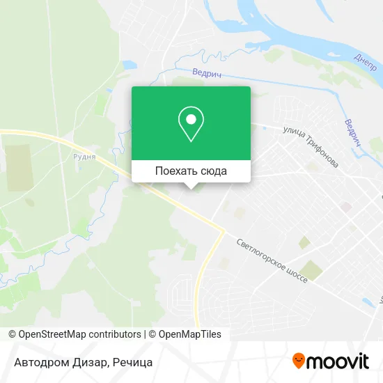 Карта Автодром Дизар
