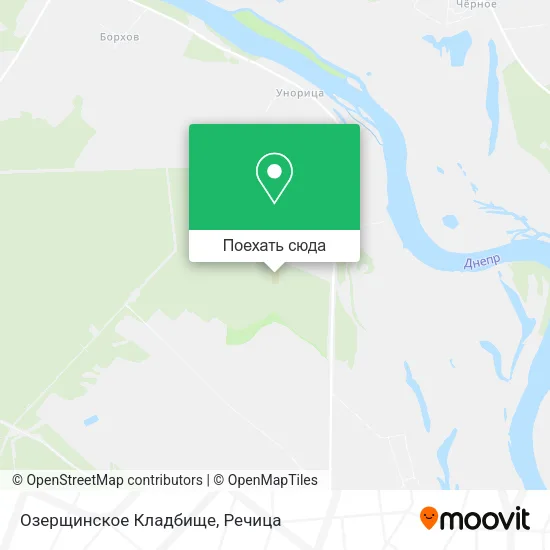 Карта Озерщинское Кладбище