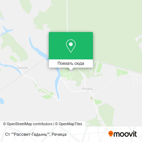 Карта Ст ""Рассвет-Гадынь""
