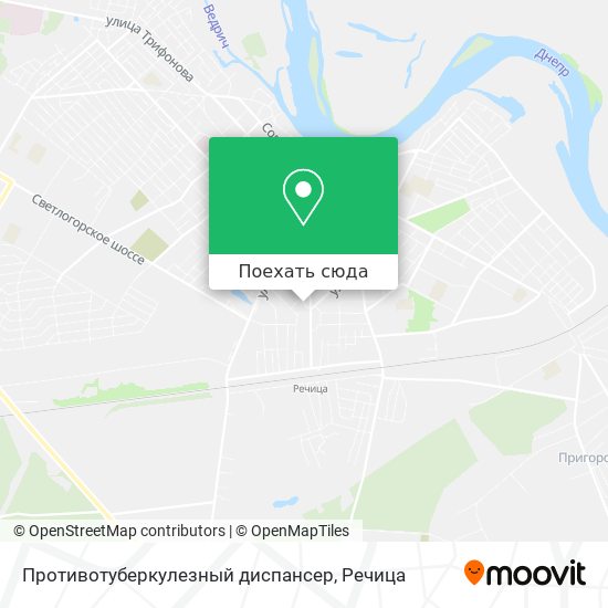 Карта Противотуберкулезный диспансер