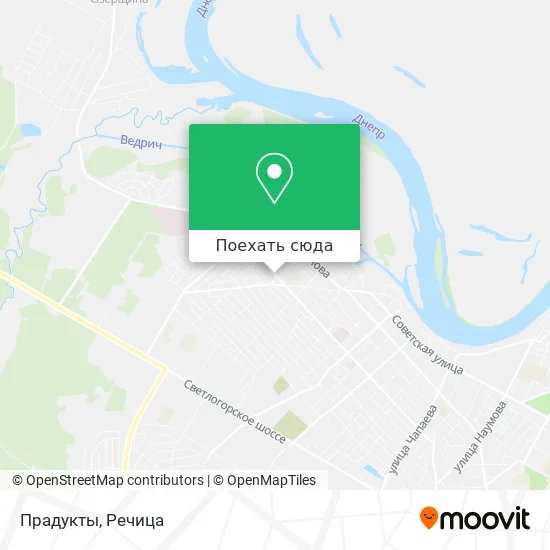Карта Прадукты