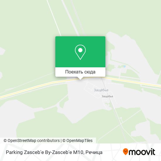 Карта Parking Zasceb'e By-Zasceb'e M10