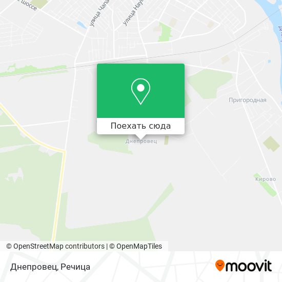 Карта Днепровец