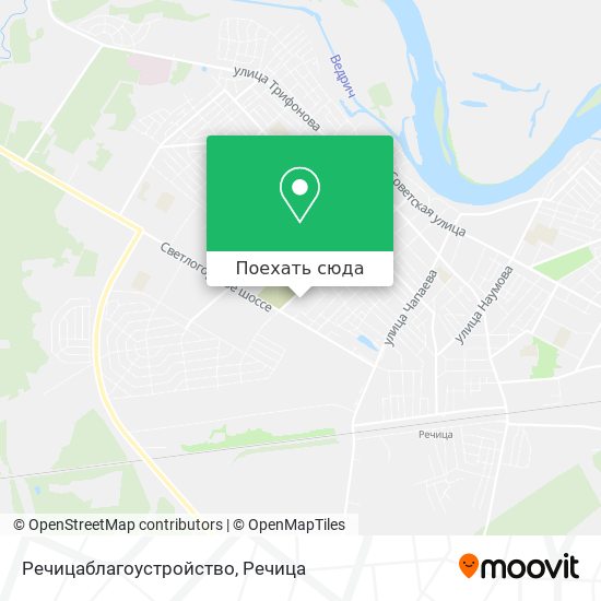 Карта Речицаблагоустройство