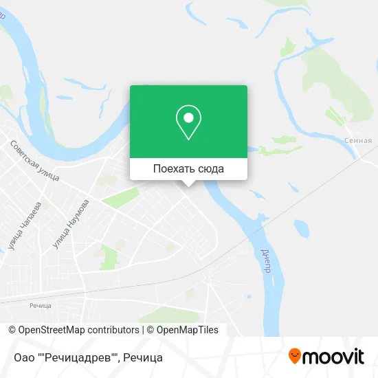 Карта Оао ""Речицадрев""