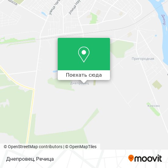 Карта Днепровец