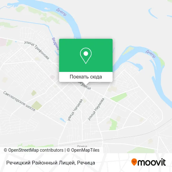 Карта Речицкий Районный Лицей