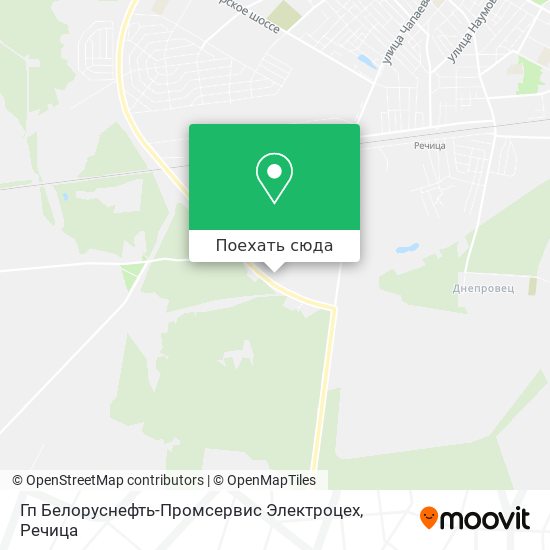 Карта Гп Белоруснефть-Промсервис Электроцех