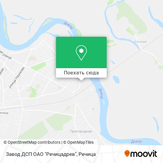 Карта Завод ДСП ОАО "Речицадрев"