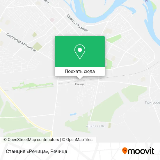 Карта Станция «Речица»
