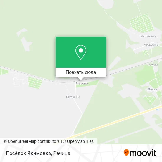 Карта Посёлок Якимовка