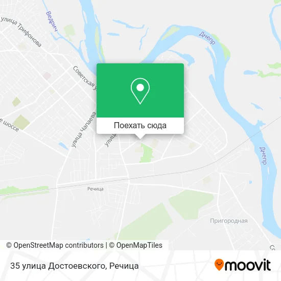 Карта 35 улица Достоевского