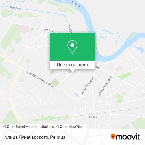 Карта улица Луначарского