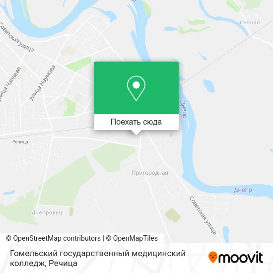 Карта Гомельский государственный медицинский колледж