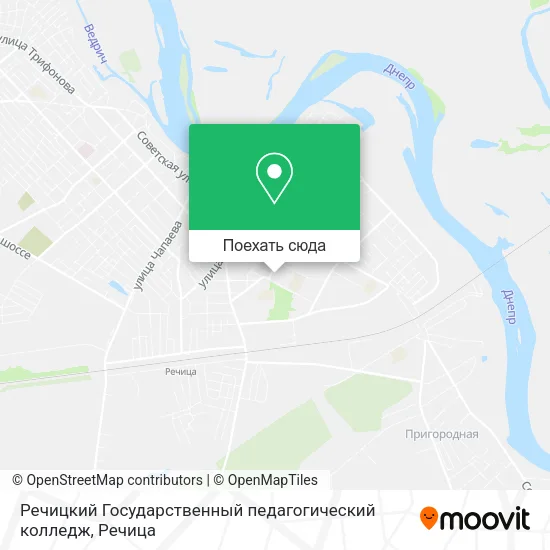 Карта Речицкий Государственный педагогический колледж