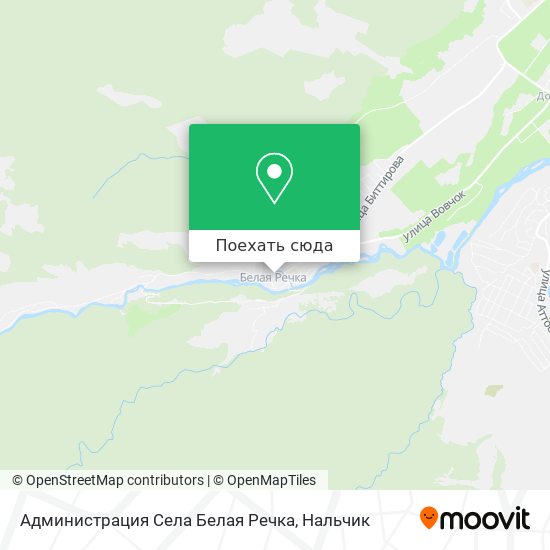 Карта Администрация Села Белая Речка