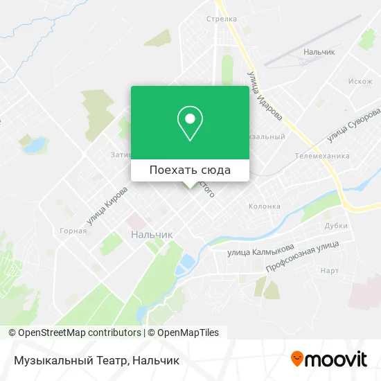 Карта Музыкальный Театр