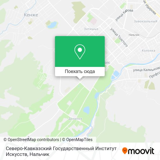 Карта Северо-Кавказский Государственный Институт Искусств
