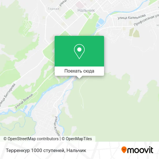 Карта Терренкур 1000 ступеней