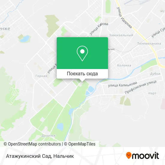 Карта Атажукинский Сад