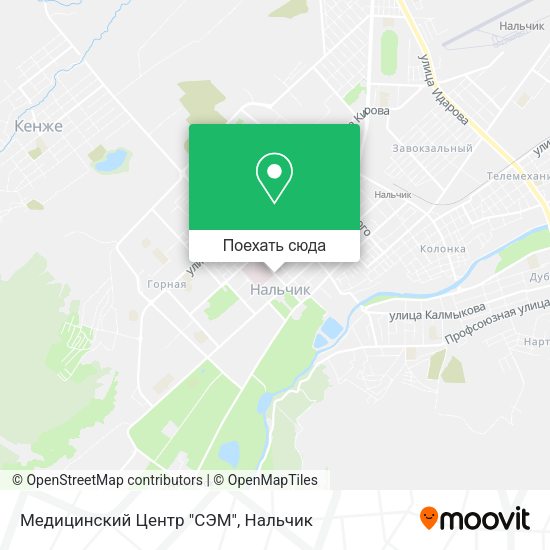 Карта Медицинский Центр "СЭМ"