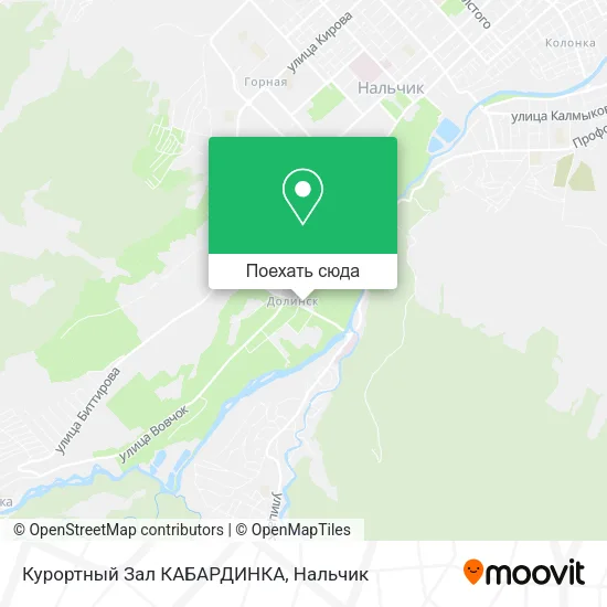 Карта Курортный Зал КАБАРДИНКА