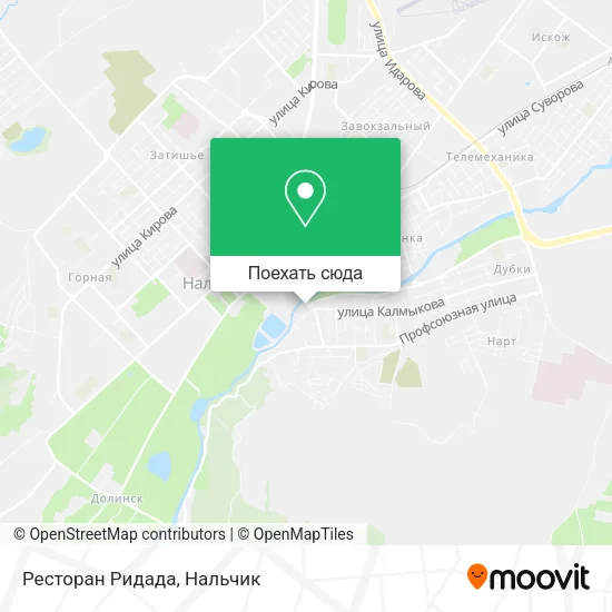 Карта Ресторан Ридада