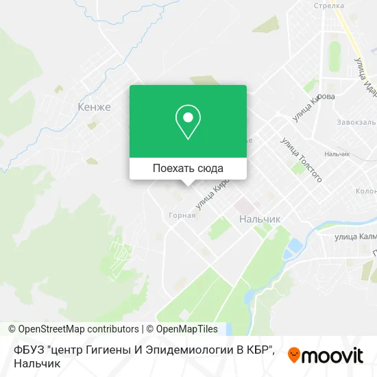 Карта ФБУЗ "центр Гигиены И Эпидемиологии В КБР"