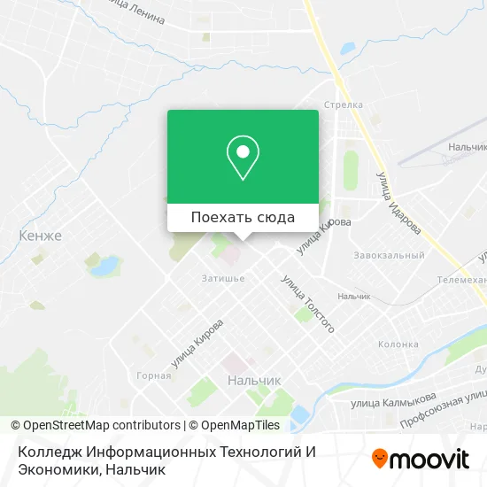 Карта Колледж Информационных Технологий И Экономики