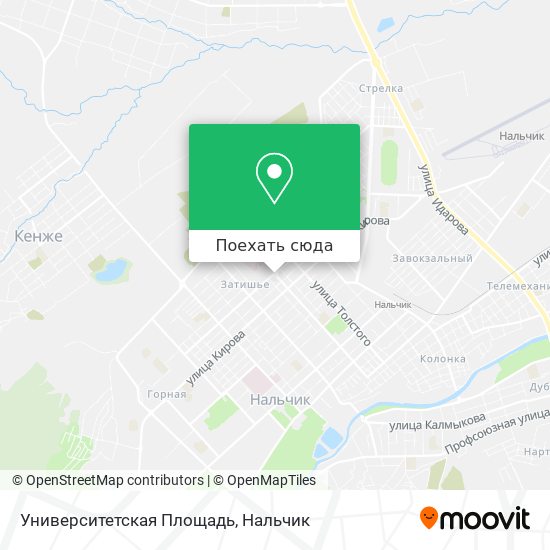 Карта Университетская Площадь