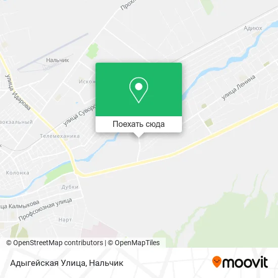 Карта Адыгейская Улица