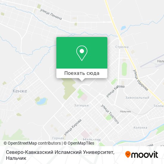 Карта Северо-Кавказский Исламский Университет