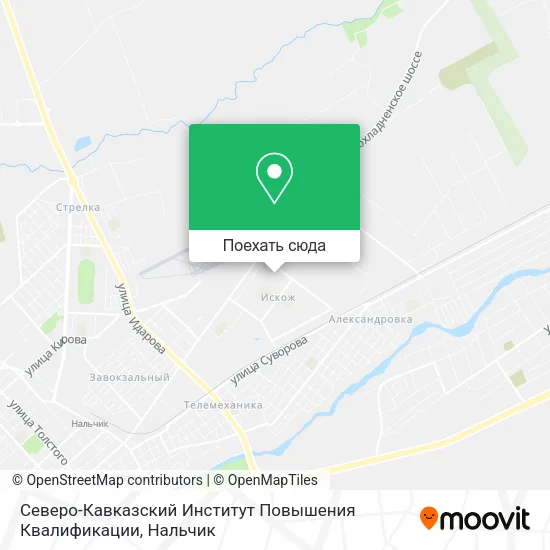 Карта Северо-Кавказский Институт Повышения Квалификации