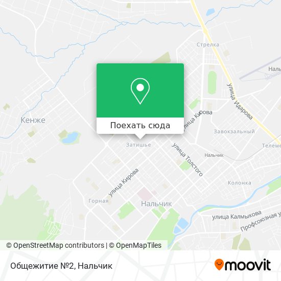 Карта Общежитие №2