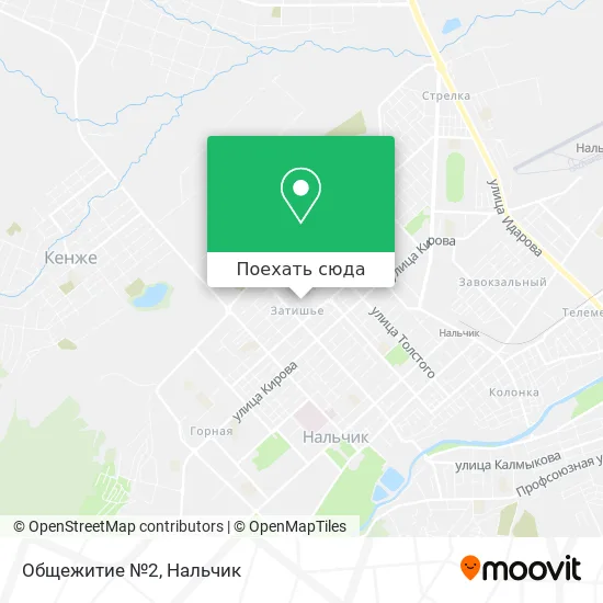Карта Общежитие №2