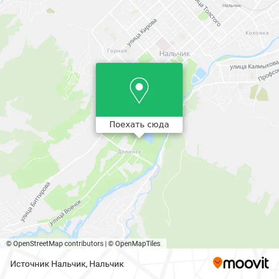 Карта Источник Нальчик