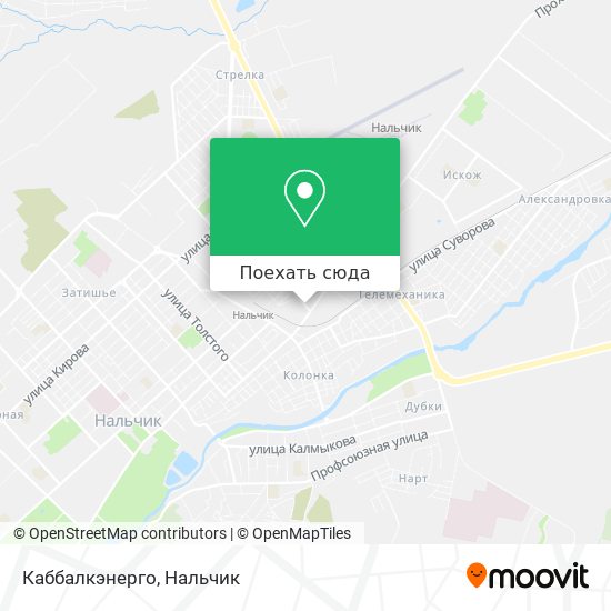 Карта Каббалкэнерго