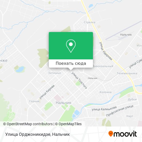 Карта Улица Орджоникидзе