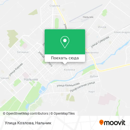 Карта Улица Козлова