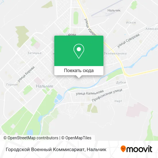 Карта Городской Военный Коммисариат