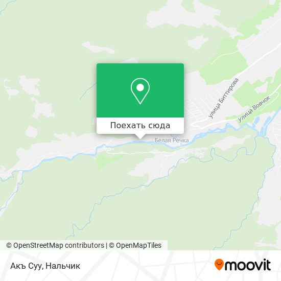 Карта Акъ Суу