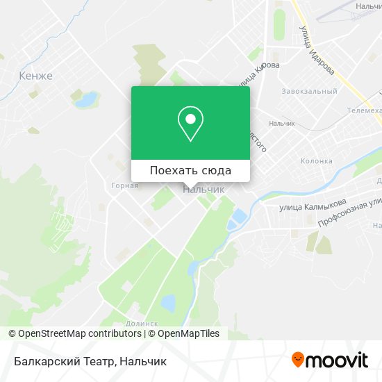 Карта Балкарский Театр